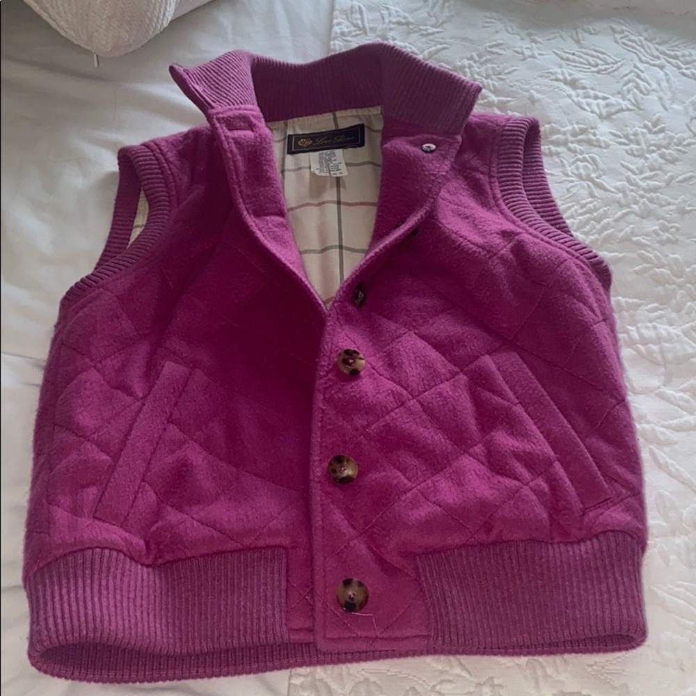 100% Italian cashmere women’s quilted vest